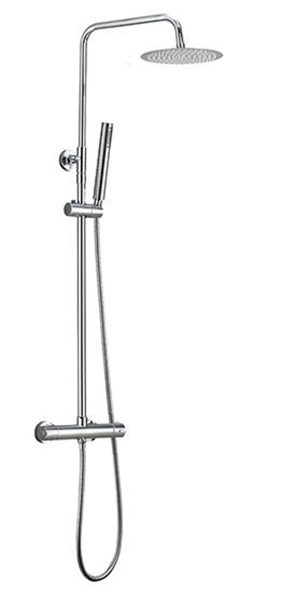 Xellanz "Twenty-Eco" thermostatische douche opbouwset Chroom