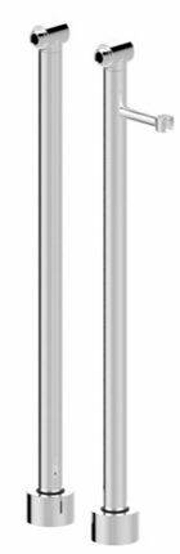 Wiesbaden "Caral" staande badkraankoppelingen Chroom