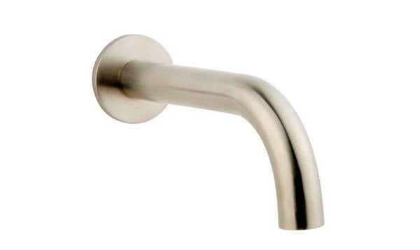 Wiesbaden "Caral" inbouw baduitloop 25 cm Geborsteld staal