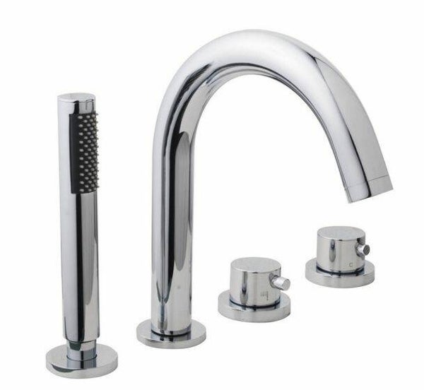 Wiesbaden "Caral" afbouwdeel voor de Bib thermostatische badrandkraan Chroom