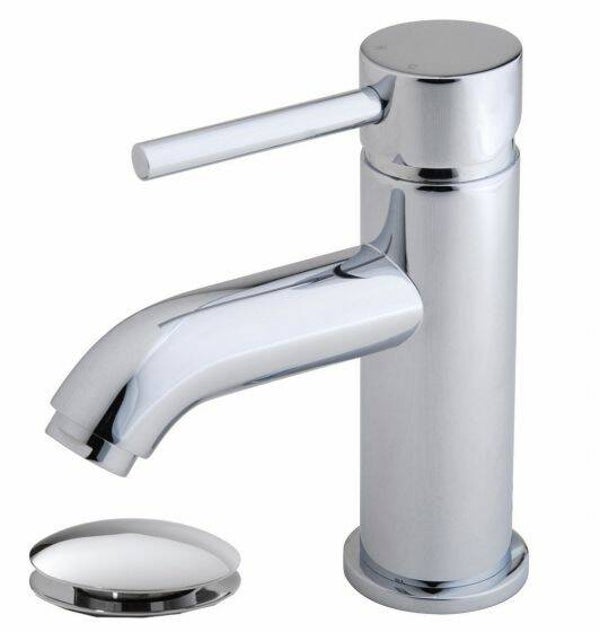 Wiesbaden "Cadans" wastafelkraan met waste Chroom