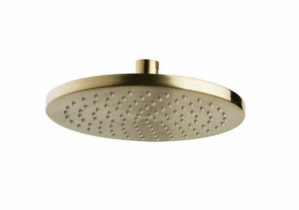 Wiesbaden "Unimatch" hoofddouche 20 cm Geborsteld messing