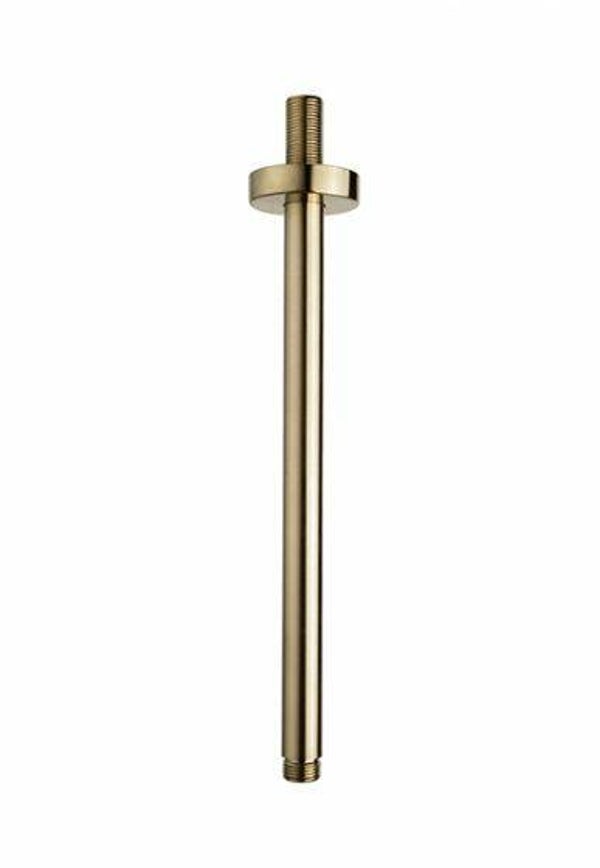 Wiesbaden "Unimatch" plafond douchearm 30 cm Geborsteld messing