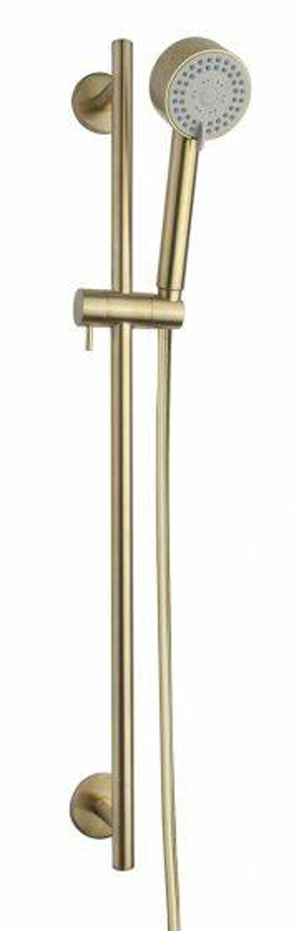 Wiesbaden "Unimatch-Cadans" glijstangset 72 cm Geborsteld messing