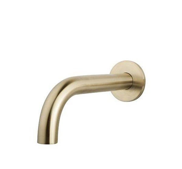 Wiesbaden "Caral" inbouw baduitloop 20 cm Geborsteld messing