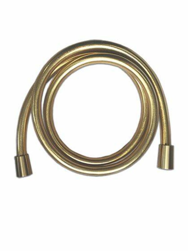 Wiesbaden "Unimatch" kunststof doucheslang 150 cm Geborsteld messing