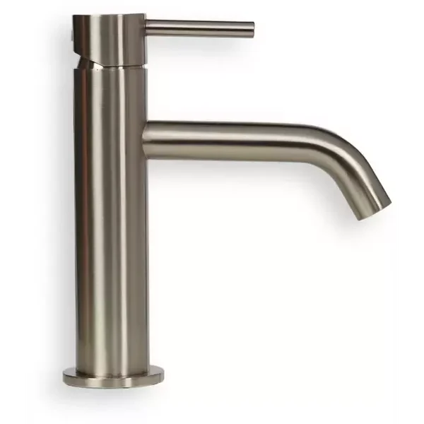 Blue-Label "Brondby" wastafelkraan Geborsteld nikkel