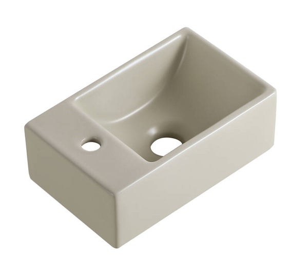 Wiesbaden "Rhea-S" XXS fontein rechts 30,5 x 18 x 11 cm keramiek Beige