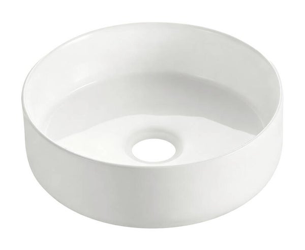 Wiesbaden "Colosso" waskom rond 36 x 12 cm keramiek Glans-wit