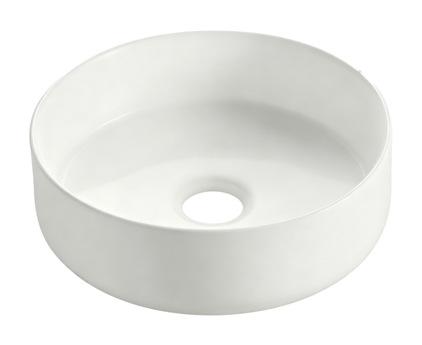 Wiesbaden "Colosso" waskom rond 36 x 12 cm keramiek Mat-wit