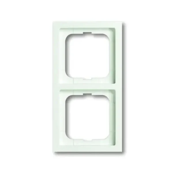 Busch-Jeager "Future Linear" 2-voudig afdekraam-Studio mat-wit