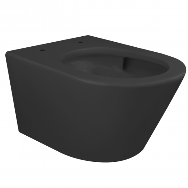Wiesbaden "Vesta" rimless wandcloset Tornado flush Mat-zwart
