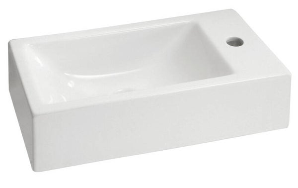 Xellanz "Metis" rechthoekig fontein  L/R 50x25x13 Wit