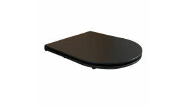 Wiesbaden "Flatline" toiletzitting softclose en quick release Mat-zwart