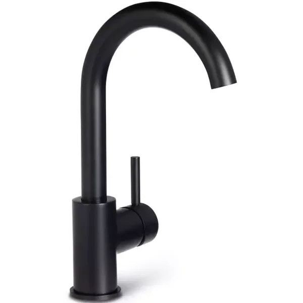 Schiphorst-Sanitair "Blue-Brondby-Xl" C-uitloop wastafelkraan Mat-zwart