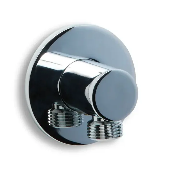 Schiphorst-Sanitair "Blue-Brondby" muuraansluiting met rozet Chroom