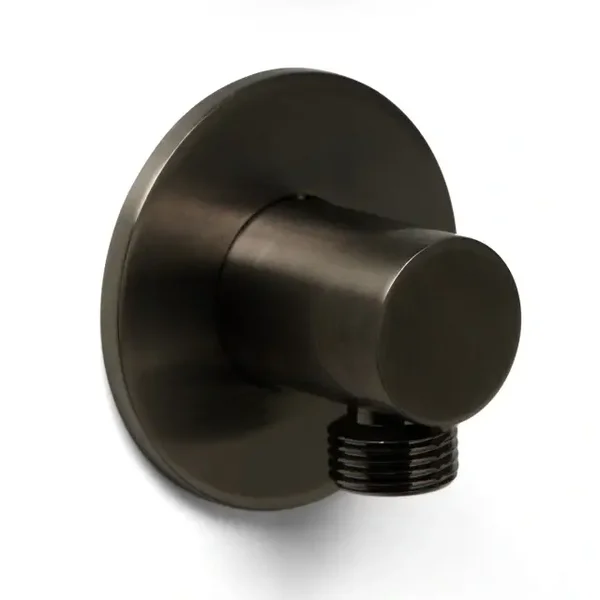 Schiphorst-Sanitair "Blue-Brondby" muuraansluiting met rozet Gunmetal