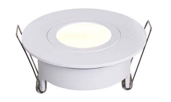 Wiesbaden "Spotz" inbouwspot enkel dimbaar IP65 Mat-wit