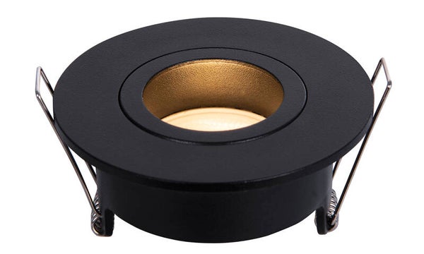 Wiesbaden "Spotz" inbouwspot enkel dimbaar IP65 Mat-zwart