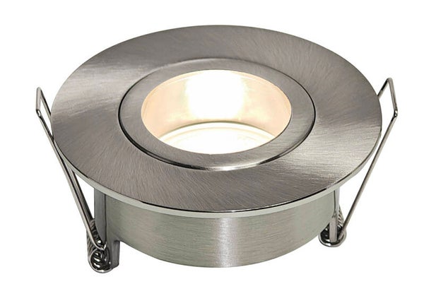 Wiesbaden "Spotz" inbouwspot enkel dimbaar IP65 Geborsteld staal