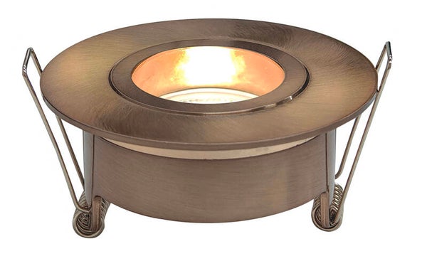 Wiesbaden "Spotz" inbouwspot enkel dimbaar IP65 Geborsteld brons koper