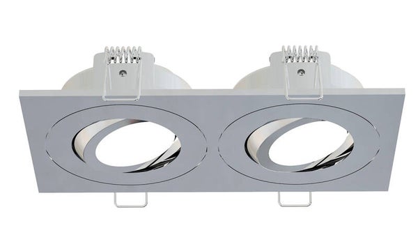 Wiesbaden "Spotz" inbouwspot dubbel dimbaar IP65 Chroom