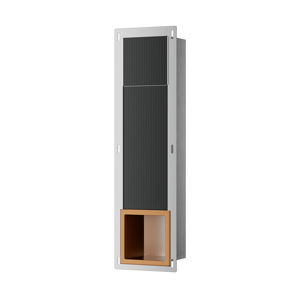 Xellanz "Rocko" reserverolhouder inbouw Geborsteld brons koper