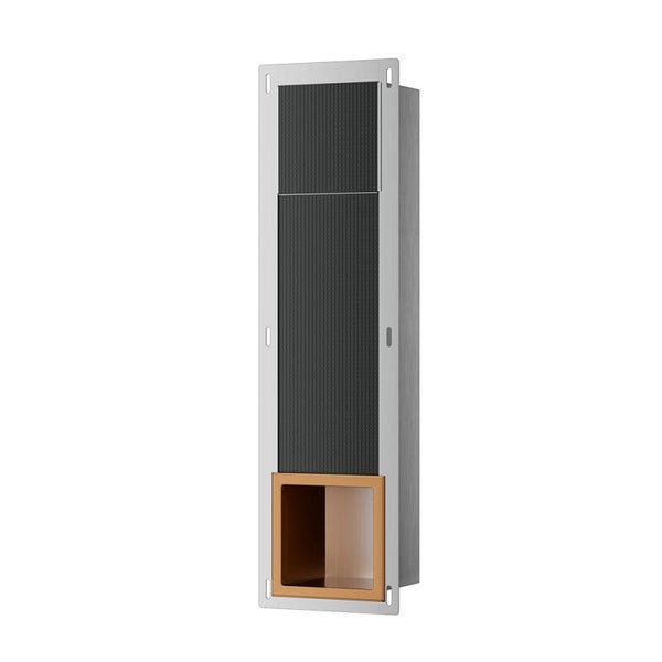 Xellanz "Rocko" reserverolhouder inbouw Geborsteld brons koper