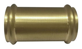 Wiesbaden "UniMatch buisverbinder 32 mm Geborsteld messing