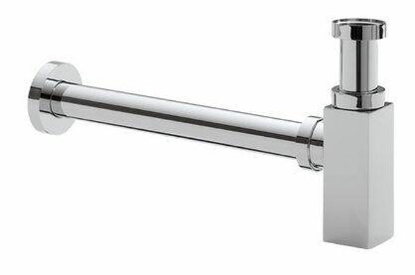 Wiesbaden "Rombo-Star" design bekersifon vierkant RVS-look