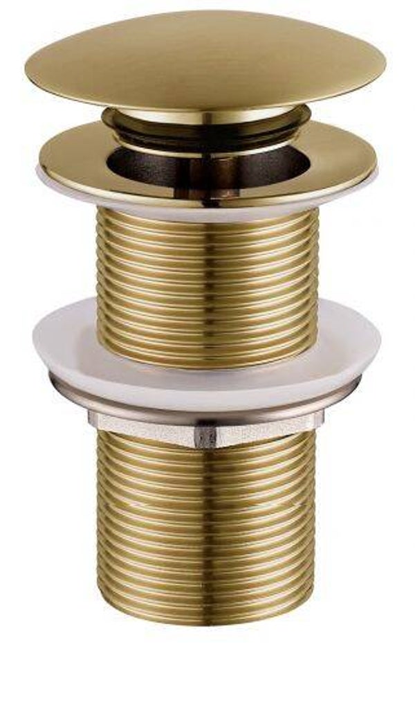 Wiesbaden "Unimatch" clickwaste verlengd 5/4" Geborsteld messing