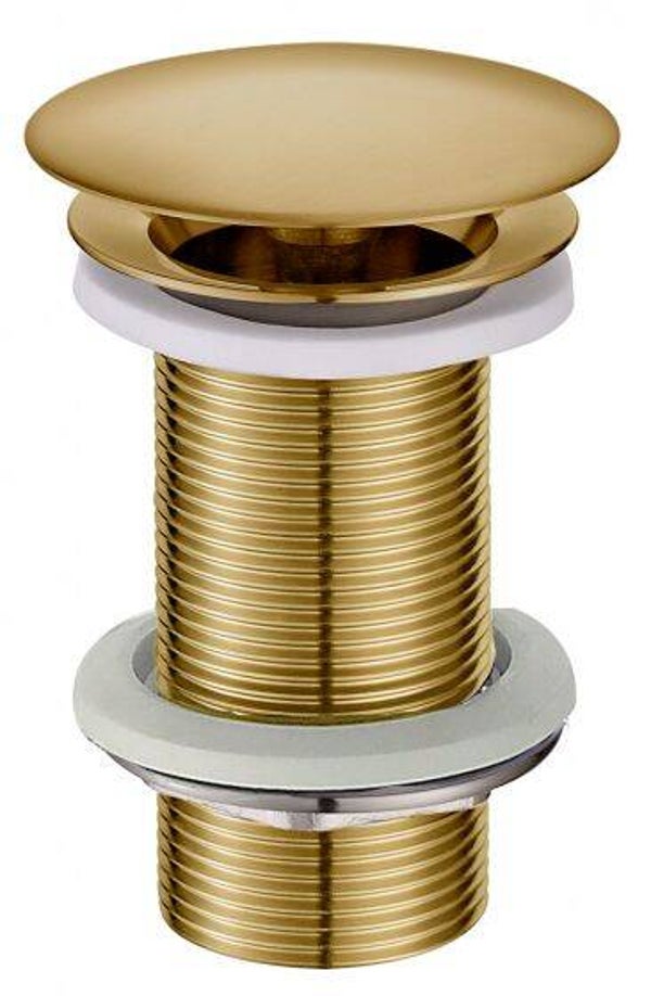 Wiesbaden "Unimatch" vaste waste verlengd 5/4" Geborsteld messing