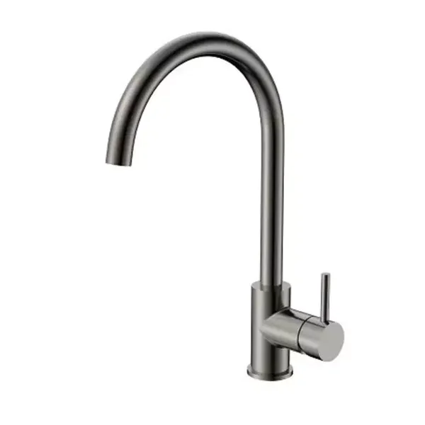 Schiphorst-Sanitair "Blue-Ribe" eengreeps keukenkraan C uitloop Gunmetal