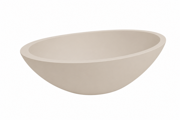 Wiesbaden "Kim" opzetwastafel Solid Surface 59 x 35 cm Beige