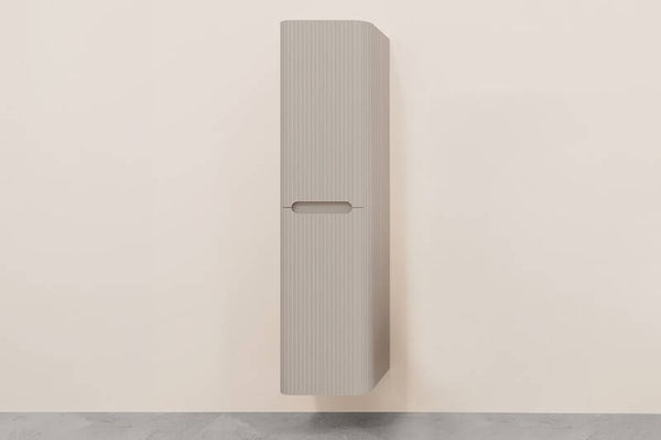 Wiesbaden "Sulora kolomkast afgeronde hoeken geribbeld 160 x 40 x 35 cm Mat-beige