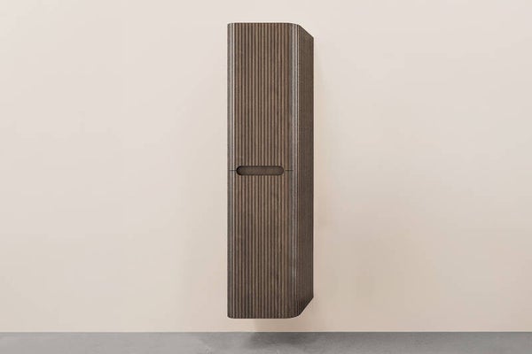 Wiesbaden "Sulora kolomkast afgeronde hoeken geribbeld 160 x 40 x 35 cm Bruin-eiken