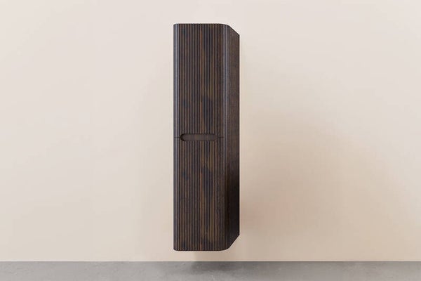 Wiesbaden "Sulora kolomkast afgeronde hoeken geribbeld 160 x 40 x 35 cm Walnoot