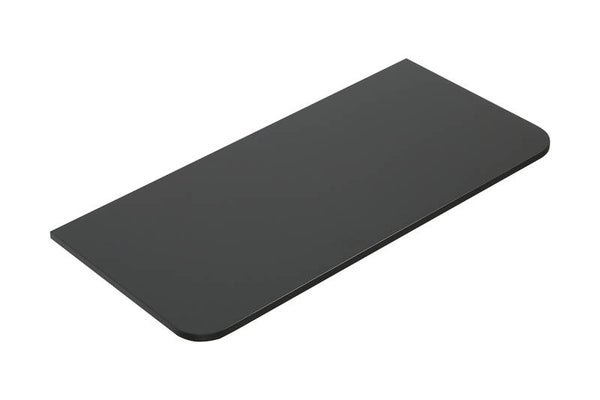 Wiesbaden "Sulora" topblad afgeronde hoeken 120 x 48 cm Mat-zwart