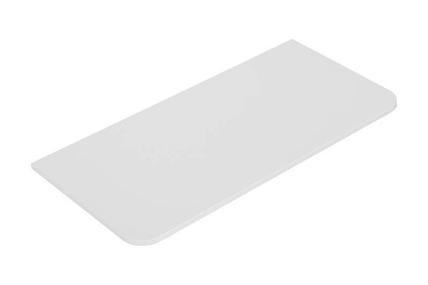 Wiesbaden "Novira" topblad afgeronde hoeken 100 x 48 cm Mat-wit