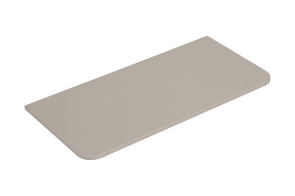 Wiesbaden "Sulora" topblad afgeronde hoeken 100 x 48 cm Mat-beige