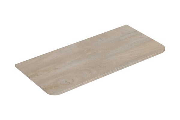 Wiesbaden "Sulora" topblad afgeronde hoeken 120 x 48 cm Licht-eiken