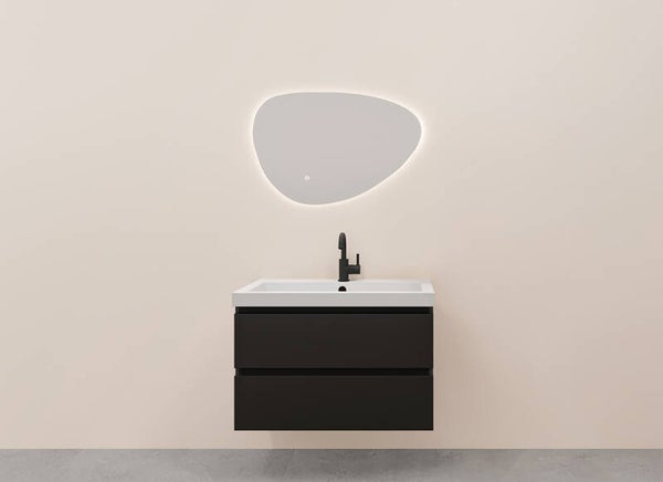 Wiesbaden "Alvara" onderkast met 2 laden 1 uitsparing 100 x 46 cm Mat-zwart