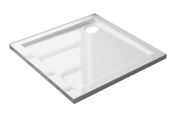 Best-Design "Dona" lage douchebak 90x90x4cm Glans-wit