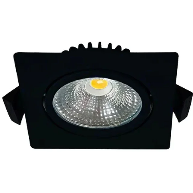 Schiphorst-Sanitair "Bathspot-Square" 5W 2700K dim & kantelbaar Mat-zwart