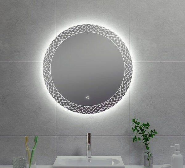 Wiesbaden "Deco" condensvrije led-spiegel 60 cm