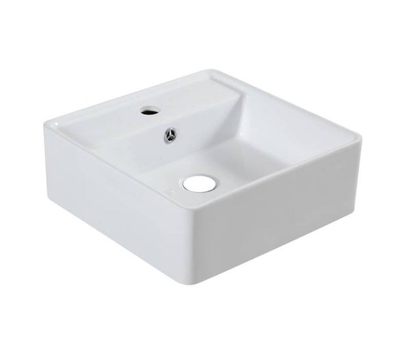 Best-Design "Store" wastafel 41x41x15cm Glans-wit