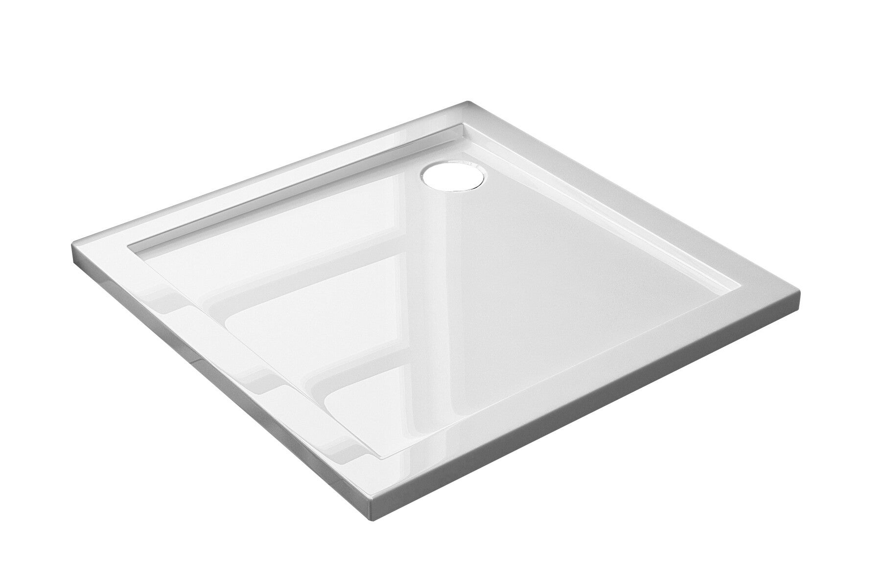 Best-Design "Dona" lage douchebak 80x80x4cm Glans-wit