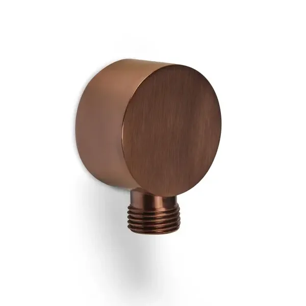 Blue-Label "Brondby" muuraansluiting met rozet Geborsteld brons