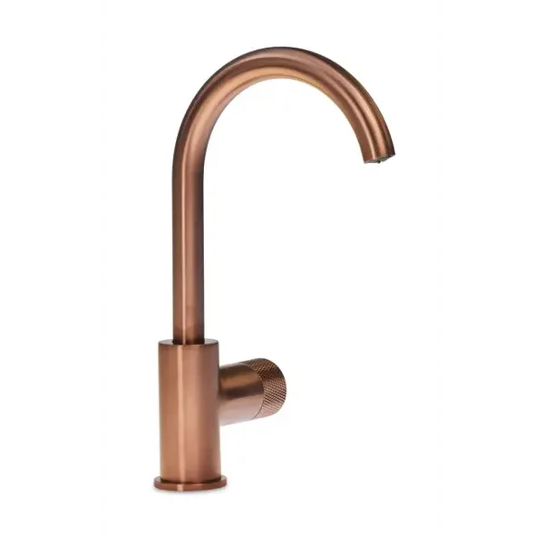 Blue-Label "Facet" C-uitloop wastafelkraan Geborsteld brons