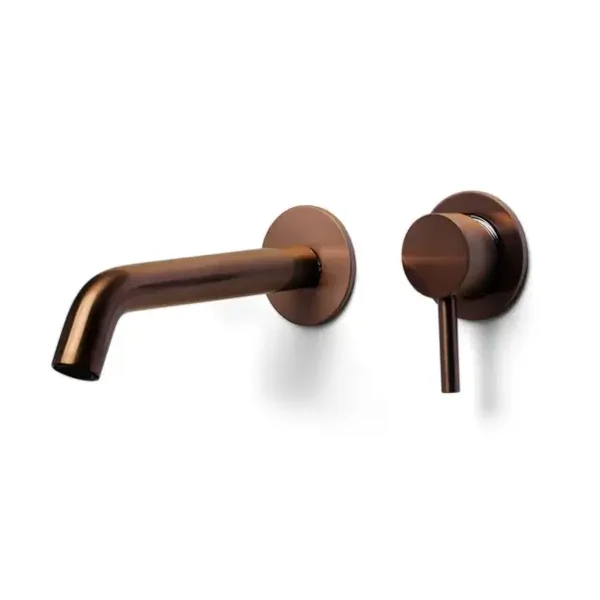 Blue-Label "Brondby-Xl" Wandmengkraan Geborsteld brons